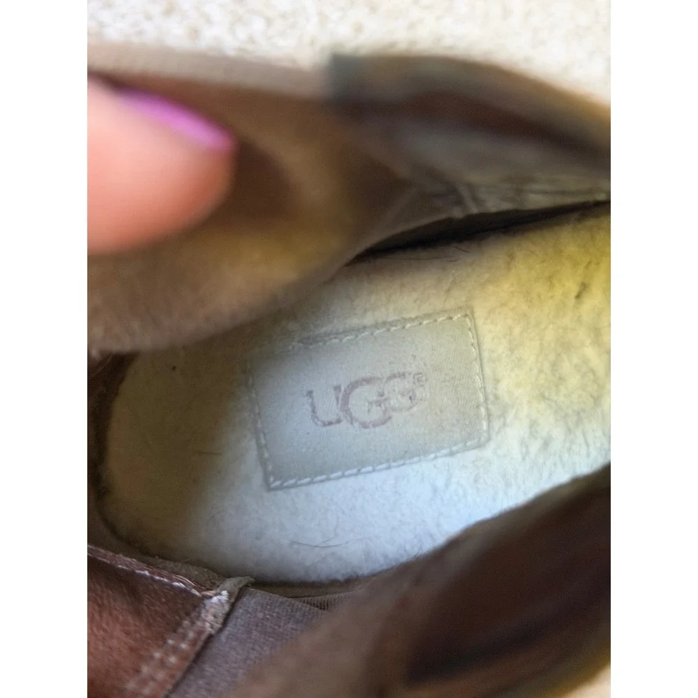UGG‎ Boots Pax Hidden Wedge  Women's Suede Brown 8.5